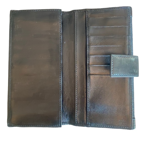 Gucci Punch Continental GG Canvas Wallet EUC - Picture 5 of 8